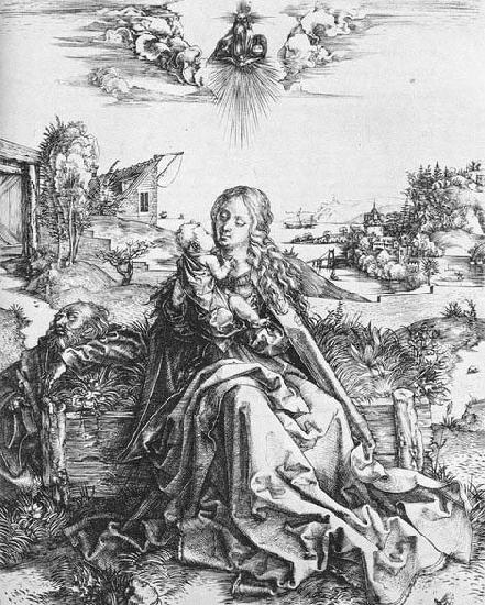 Albrecht Durer The Virgin with the Dragonfly Germany oil painting art